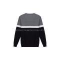 Men's Sweater Cotton Polyester Honey Comb Stripe Pullover